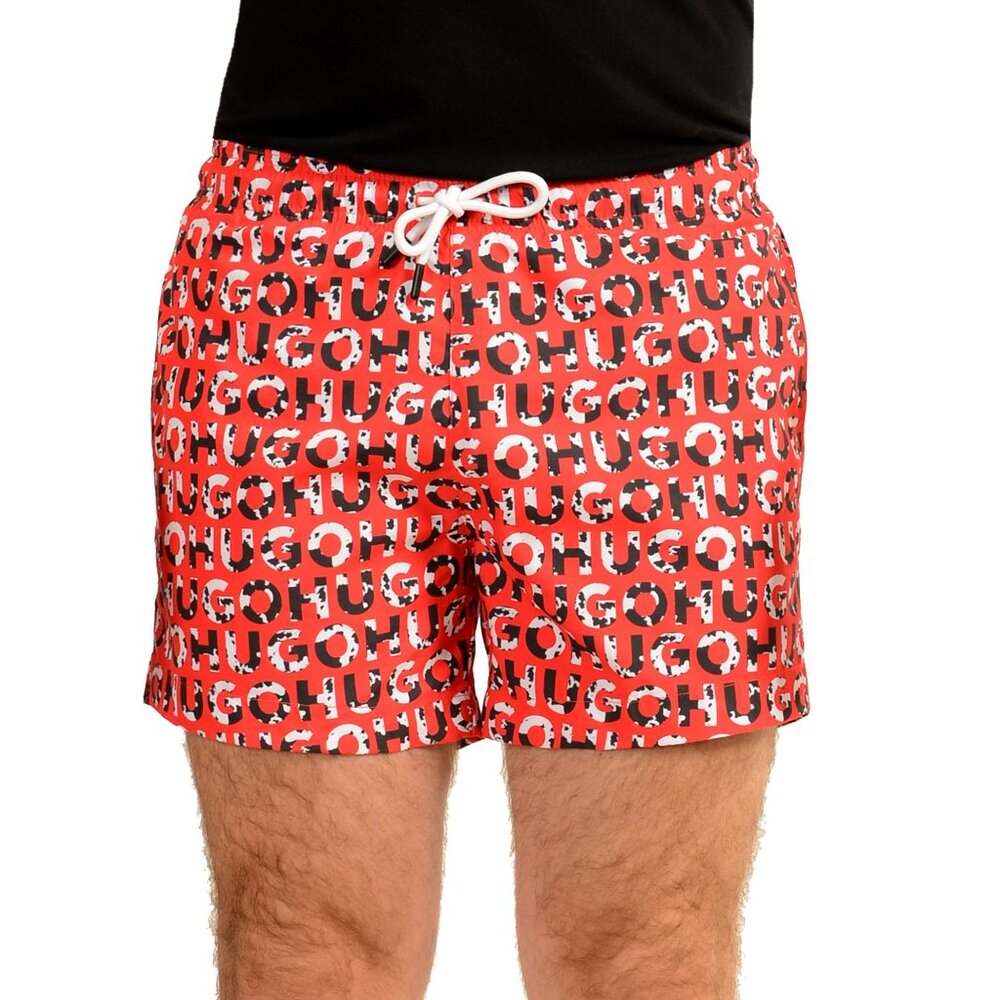 Hugo Boss Men's "TORTUGA" Logo Print Swim Board Shorts US M IT 50